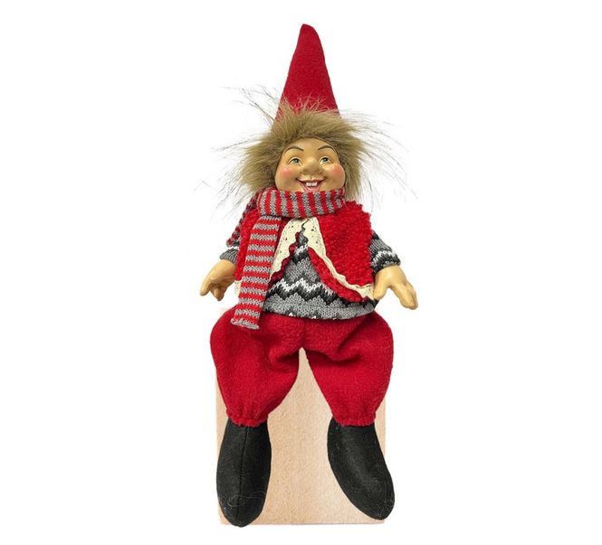 Hovedbilde Glad nissegutt, sittende