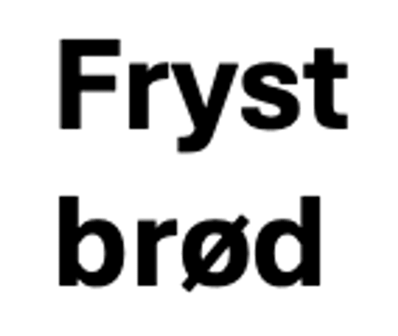 Fryst brød