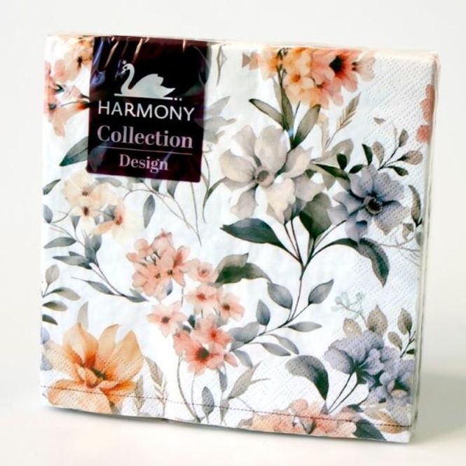 Hovedbilde Servietter med blomster